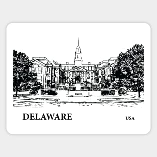 Delaware State USA Sticker